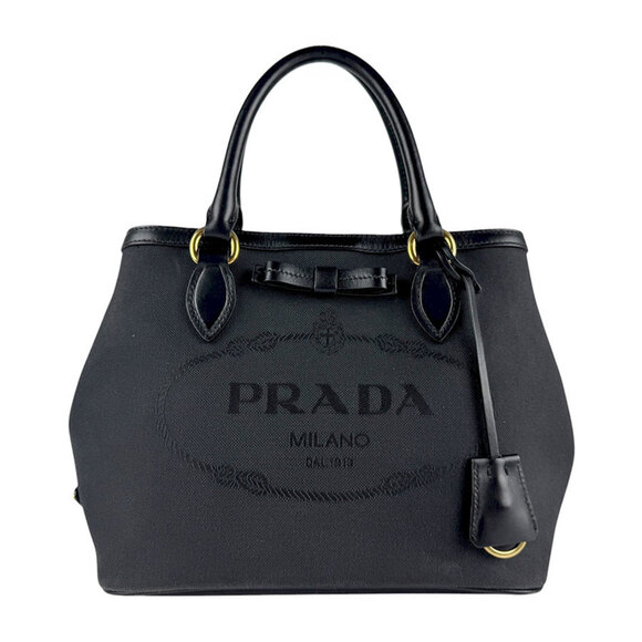 PRADA Black Leather Shoulder Bag - Picture 1 of 5